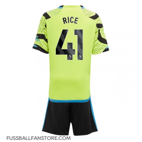 Arsenal Declan Rice #41 Replik Auswärtstrikot Kinder 2023-24 Kurzarm (+ Kurze Hosen)